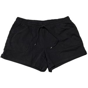 St. John's Bay Elastic Waistband Black Shorts